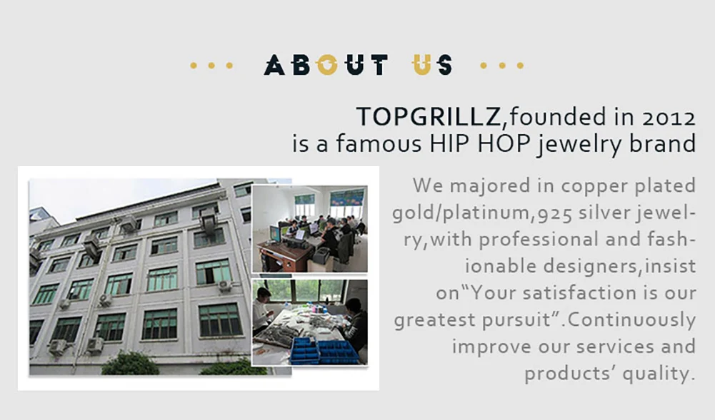 TOPGRILLZ Punk Iced Out Cubic Zircon Teeth Grills 8 Top & 8 Bottom Set Braces Full CZ Stones Dental Grills For Party Gift