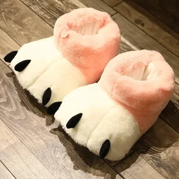New Adorable Fruit Slippers for Winter Woman Warm Fluffy Slide Shoes Home Cloud Slipper Women Lovely Strawberry Shoe Room Scuff