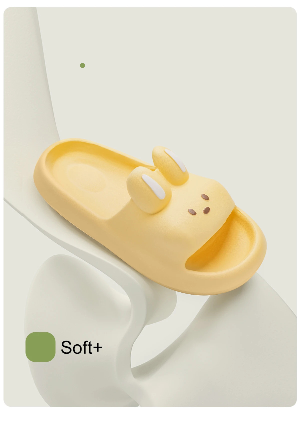 Cute Rabbit Unisex Slippers Non-Slip Slip-On Indoor Slippers Comfortable Soft Home Slippers