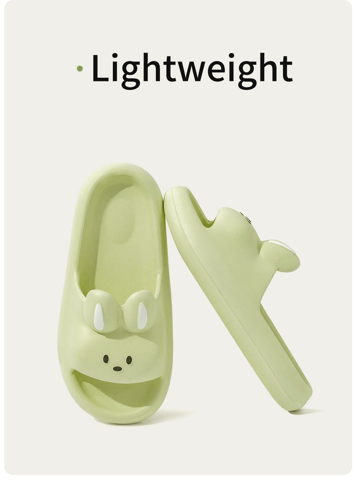Cute Rabbit Unisex Slippers Non-Slip Slip-On Indoor Slippers Comfortable Soft Home Slippers