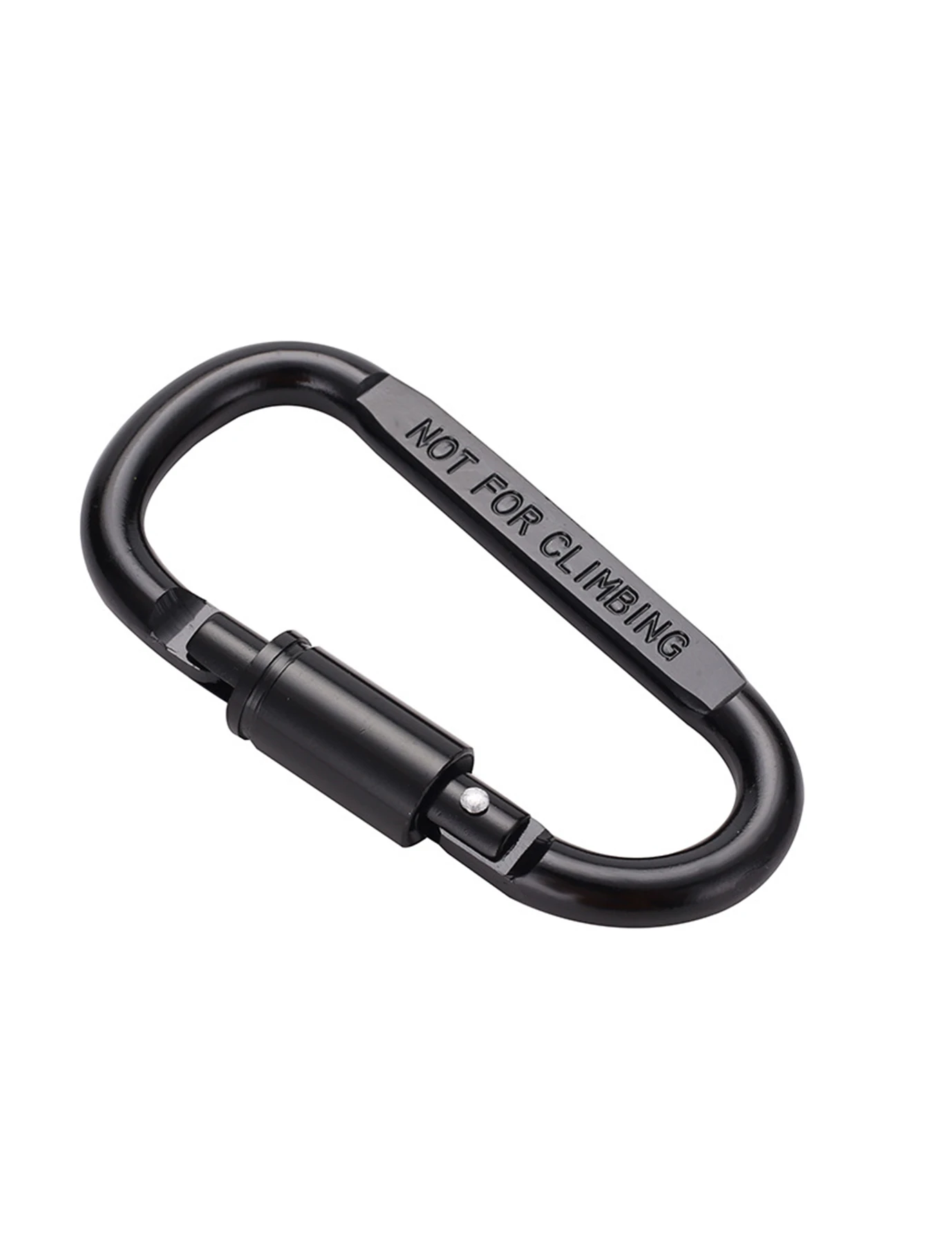 3/5Pcs Aluminum Alloy with Lock D-Shaped Carabiner Multi-Color Keychain Camping Hiking Sports Backpack Buckle Outdoor Tool
