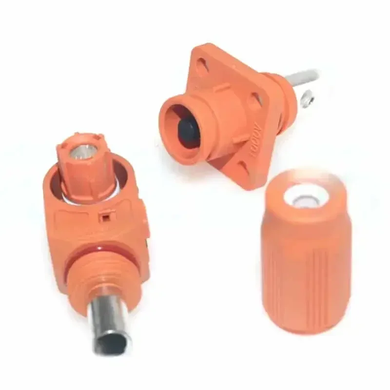 350A Single Core Energy Storage Connector 60-450A Copper Busbar Thread High Curren Terminal Block Wall Mounted Power Output Plug