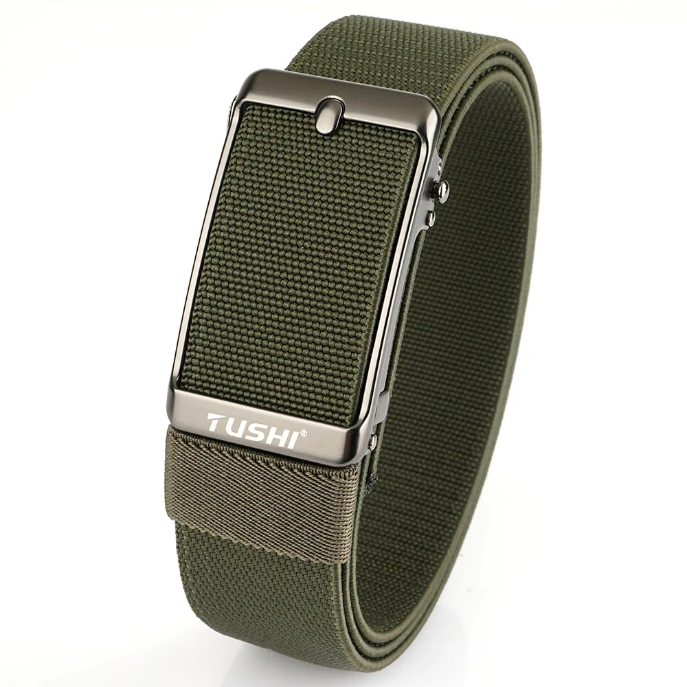 TUSHI Men's Belt Fashion Casual Elastic Belt Outdoor Sports Lady Tactical Belt Strap Climbing Belt With Pants Jeans Neutral Belt
