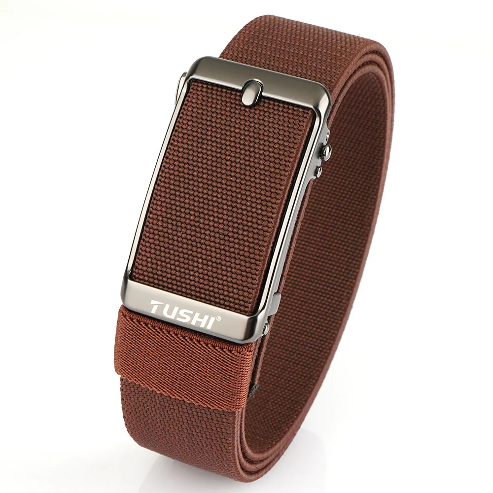 TUSHI Men's Belt Fashion Casual Elastic Belt Outdoor Sports Lady Tactical Belt Strap Climbing Belt With Pants Jeans Neutral Belt