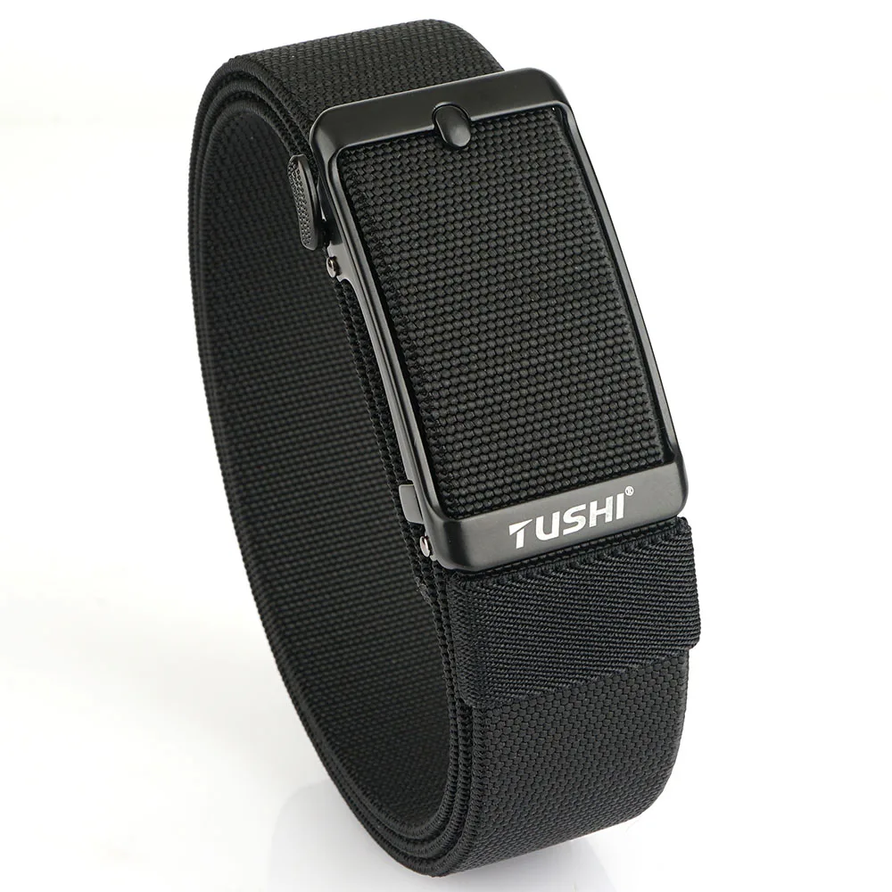 TUSHI Men's Belt Fashion Casual Elastic Belt Outdoor Sports Lady Tactical Belt Strap Climbing Belt With Pants Jeans Neutral Belt