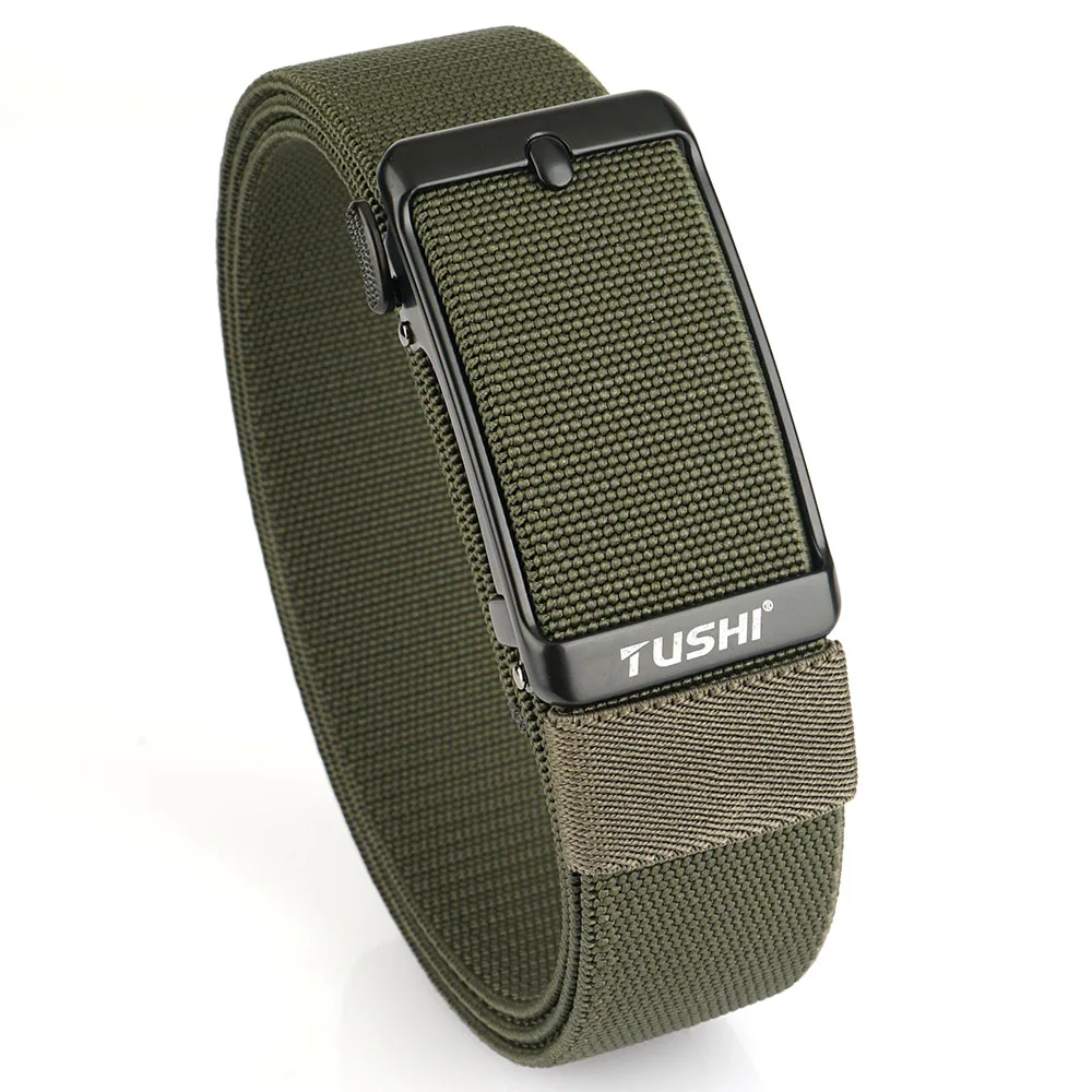TUSHI Men's Belt Fashion Casual Elastic Belt Outdoor Sports Lady Tactical Belt Strap Climbing Belt With Pants Jeans Neutral Belt