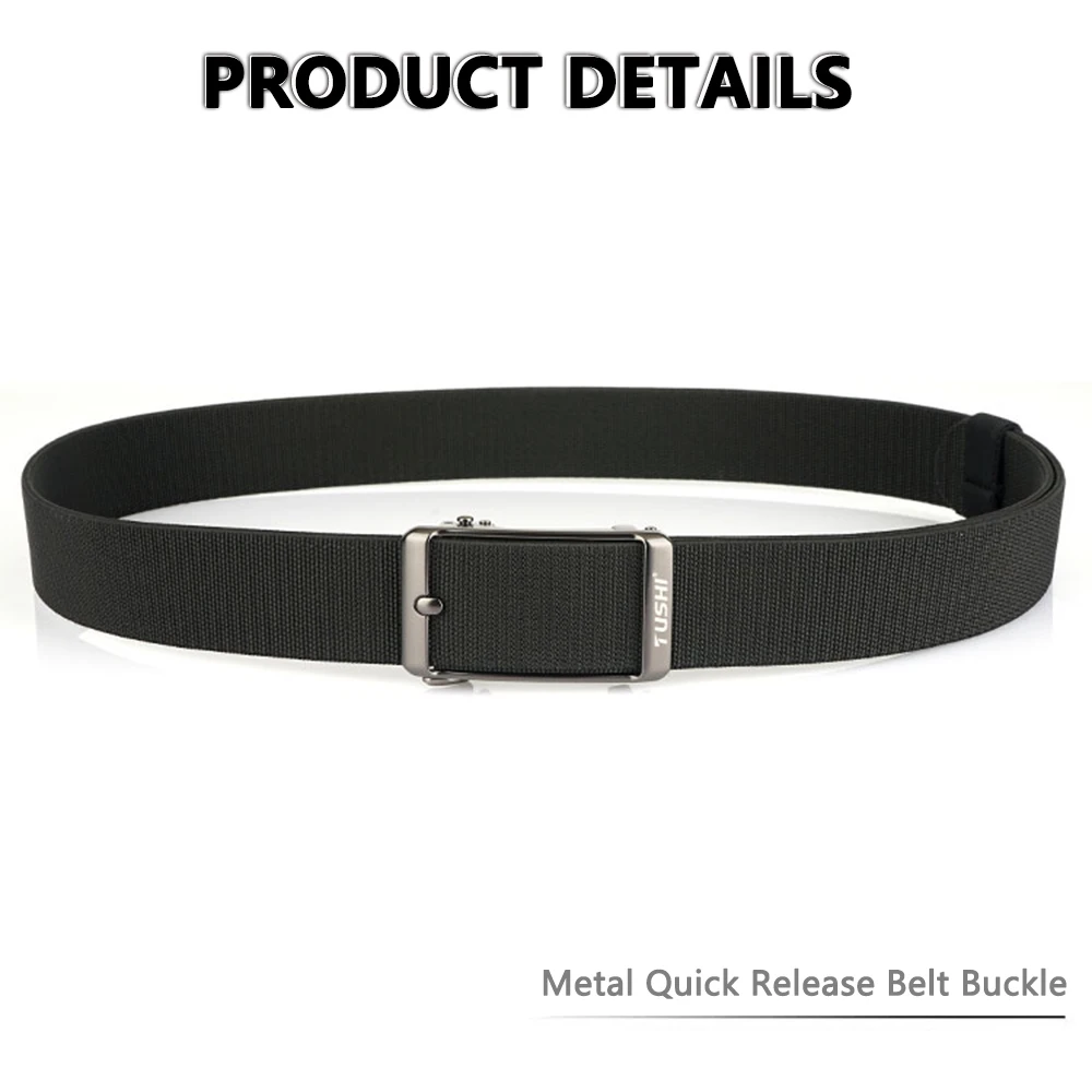 TUSHI Men's Belt Fashion Casual Elastic Belt Outdoor Sports Lady Tactical Belt Strap Climbing Belt With Pants Jeans Neutral Belt