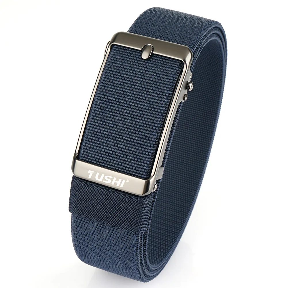 TUSHI Men's Belt Fashion Casual Elastic Belt Outdoor Sports Lady Tactical Belt Strap Climbing Belt With Pants Jeans Neutral Belt