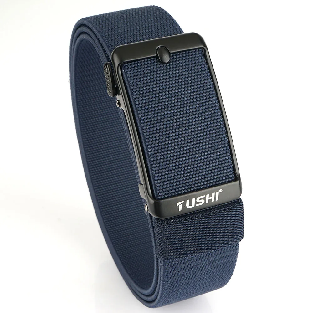 TUSHI Men's Belt Fashion Casual Elastic Belt Outdoor Sports Lady Tactical Belt Strap Climbing Belt With Pants Jeans Neutral Belt
