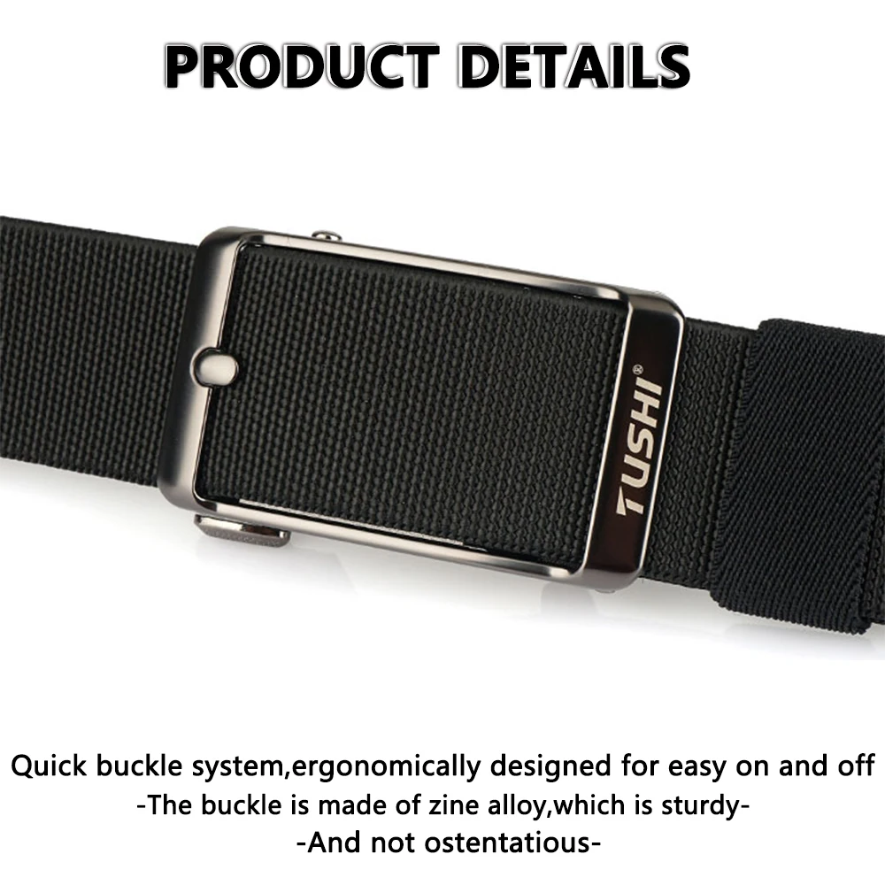 TUSHI Men's Belt Fashion Casual Elastic Belt Outdoor Sports Lady Tactical Belt Strap Climbing Belt With Pants Jeans Neutral Belt