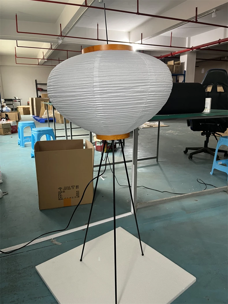 Noguchi Akari Rice Paper Floor Light Japanese Table Desk Lamp with E27 Bulb