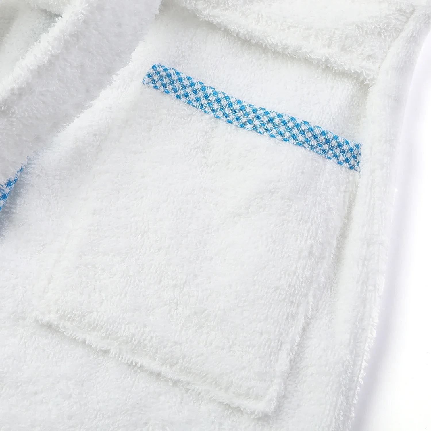 Ruffkids 100% Cotton BathRobe Boys Girls Robe Pajamas Sleepwear With Belt White Pijamas Long Sleeve Hooded Bath Towels Kids Pjs