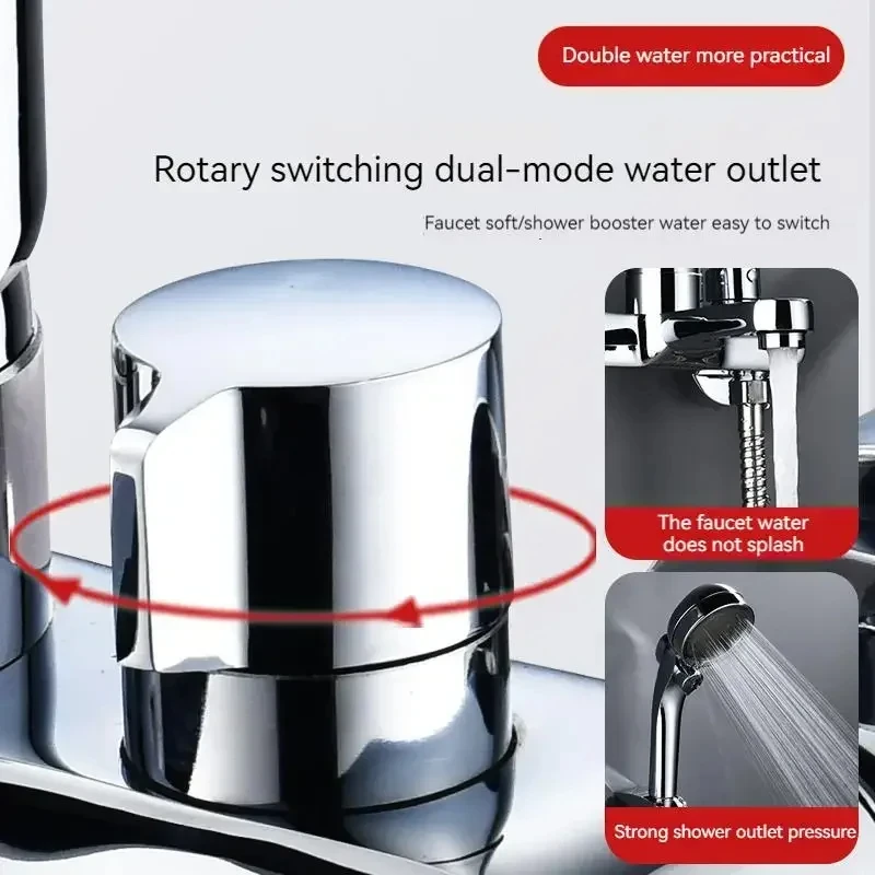 Bathroom Shower Faucet Mixing Valve Shower Shower Set Bathtub Mixing Switch Triple Hot and Cold Faucet Shower Faucet