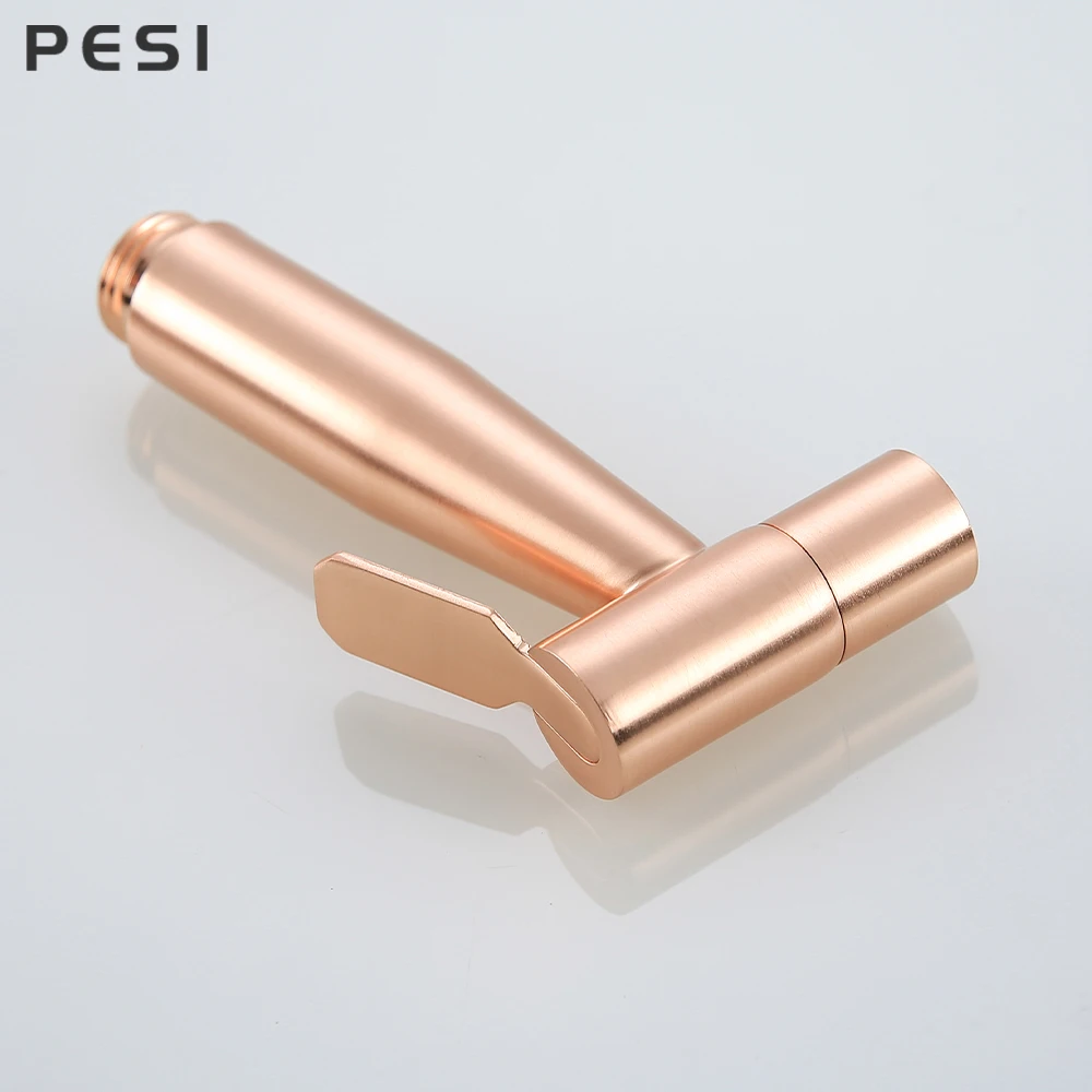 Handheld Bidet Spray Shower Set Toilet Sprayer Douche kit Bidet Faucet,Brushed Rose gold 304 Stainless Steel.