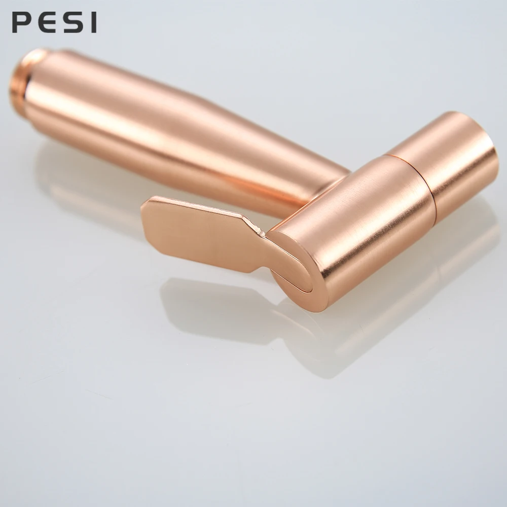 Handheld Bidet Spray Shower Set Toilet Sprayer Douche kit Bidet Faucet,Brushed Rose gold 304 Stainless Steel.