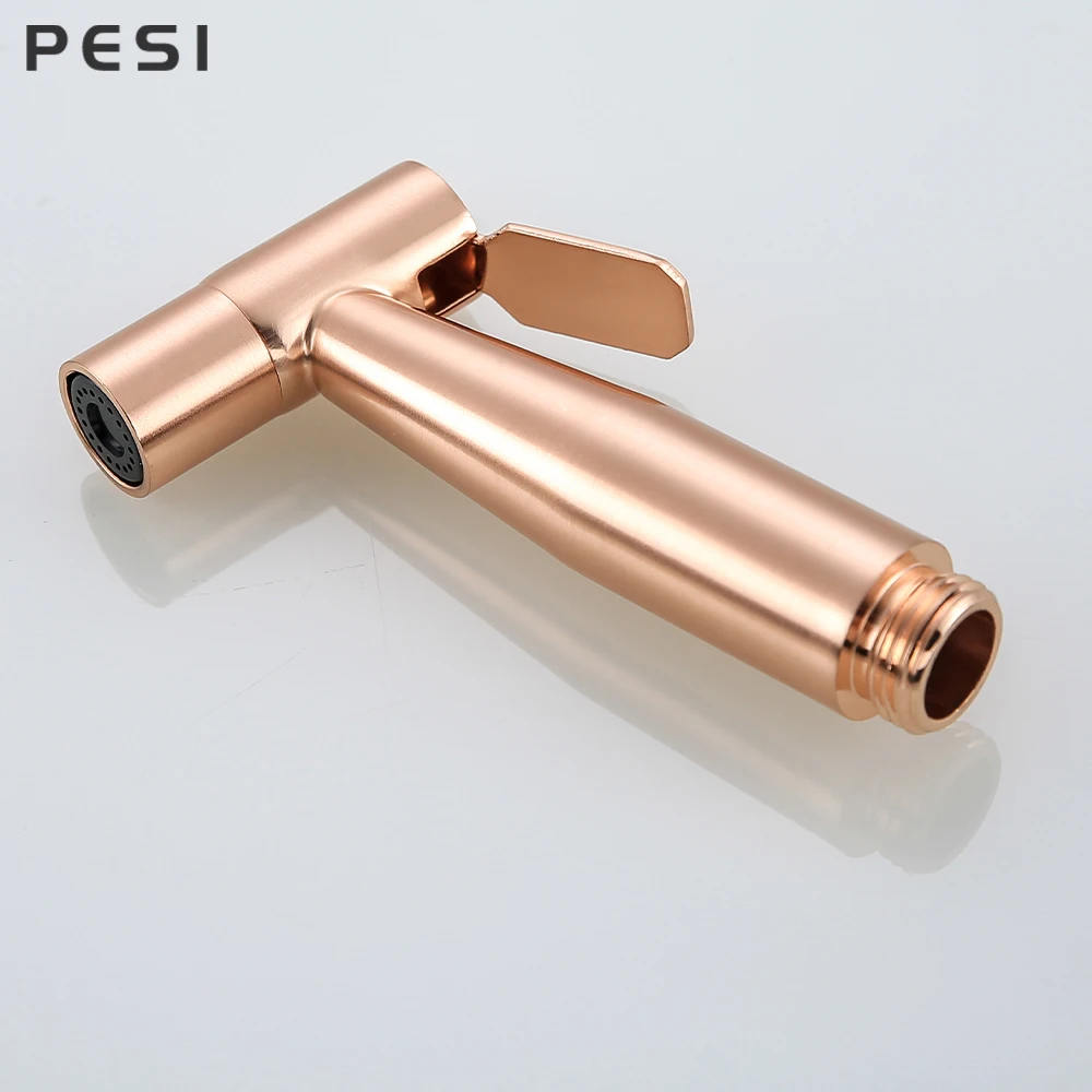 Handheld Bidet Spray Shower Set Toilet Sprayer Douche kit Bidet Faucet,Brushed Rose gold 304 Stainless Steel.