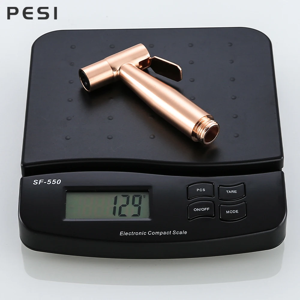 Handheld Bidet Spray Shower Set Toilet Sprayer Douche kit Bidet Faucet,Brushed Rose gold 304 Stainless Steel.