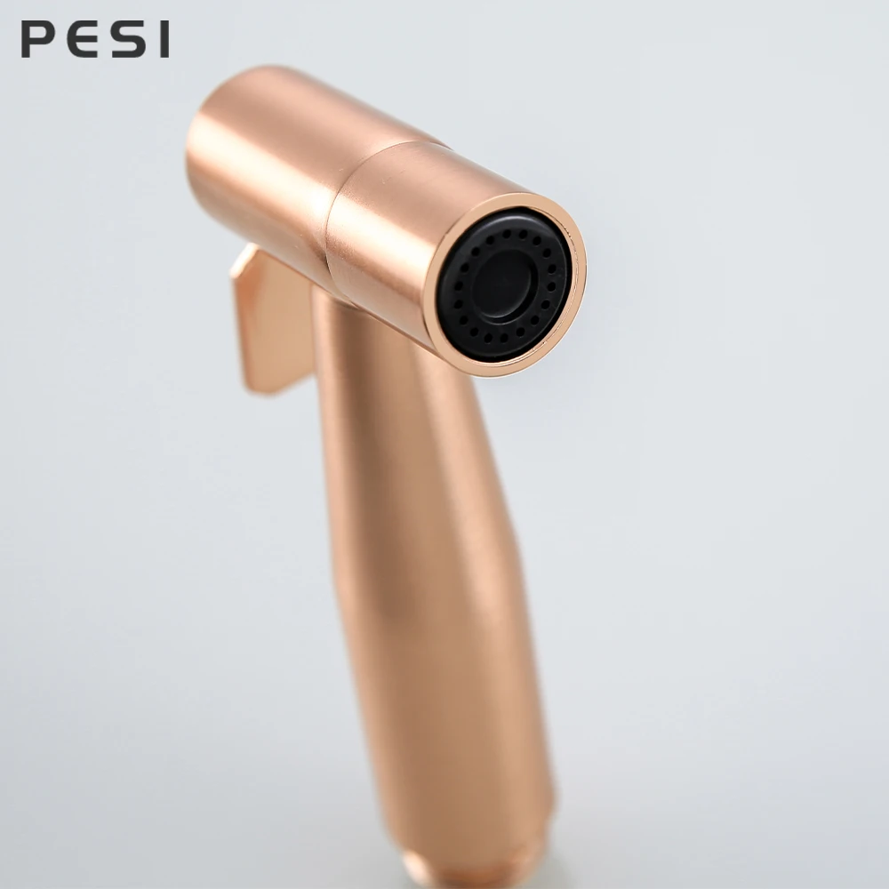 Handheld Bidet Spray Shower Set Toilet Sprayer Douche kit Bidet Faucet,Brushed Rose gold 304 Stainless Steel.