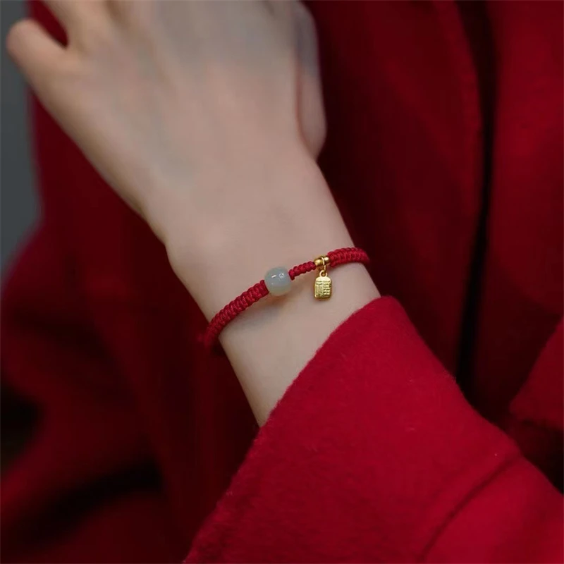 Fashion Simple Lucky Knot Red Rope Bracelets for Women Men Handmade String Adjustable Bracelet Friendship Amulet Jewelry Gift