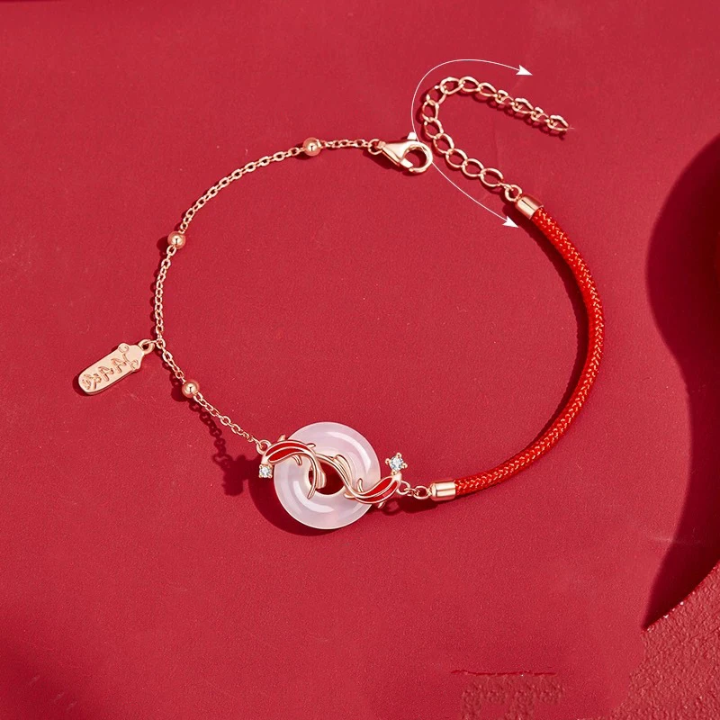 Fashion Simple Lucky Knot Red Rope Bracelets for Women Men Handmade String Adjustable Bracelet Friendship Amulet Jewelry Gift