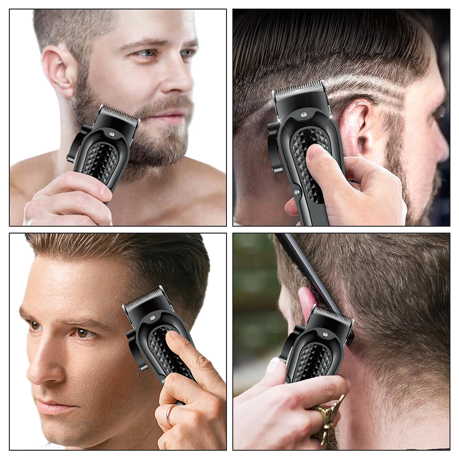 Hiena 212 Professional Hair Cutter Mans Hair Clipper Set Metal Electric Cordless Hair Trimmer for Barber LCD Display Hair Cutt