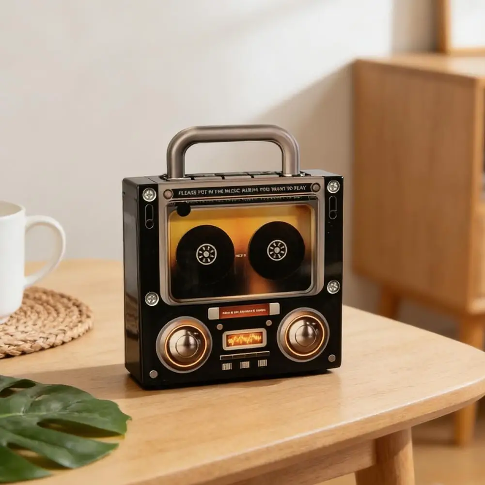 NFC Tape-Shaped Magnetic Music Fridge Magnet NFC-Activated Automatic Song Playback Acrylic Decorative Home Refrigerator Magnet