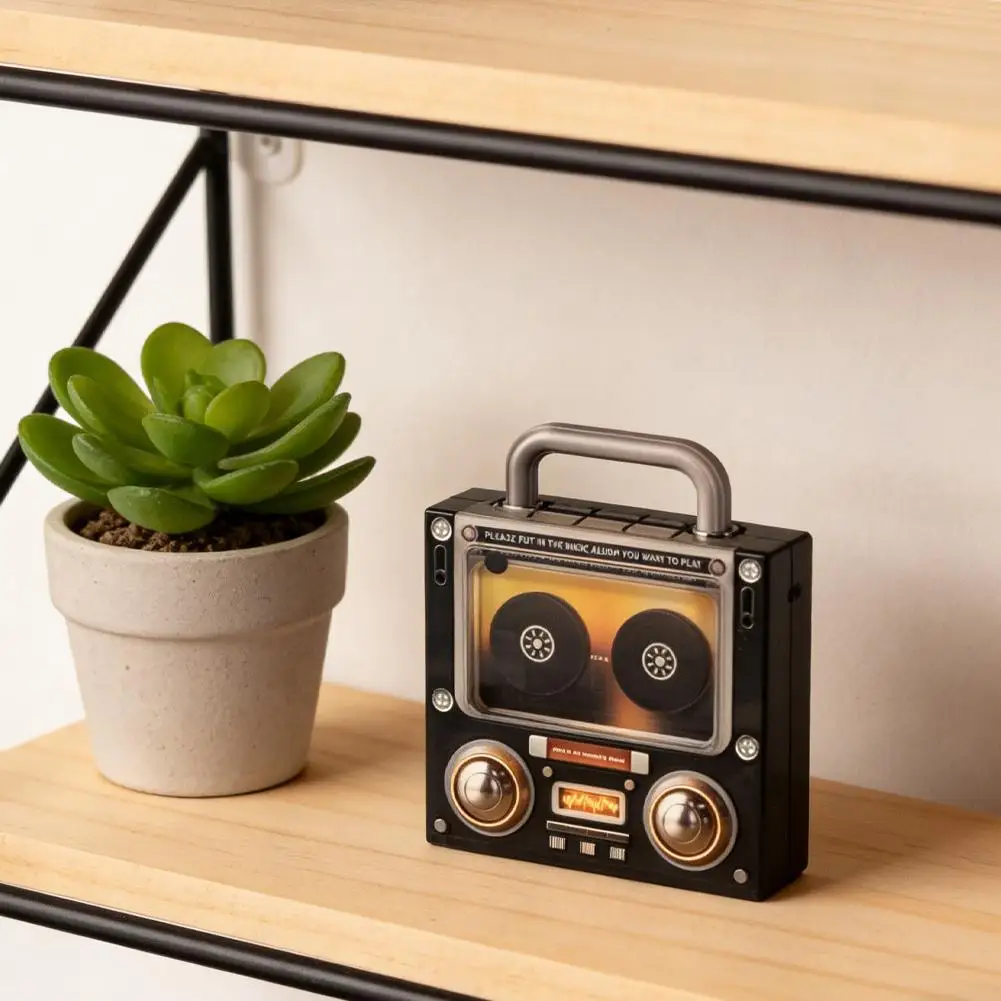 NFC Tape-Shaped Magnetic Music Fridge Magnet NFC-Activated Automatic Song Playback Acrylic Decorative Home Refrigerator Magnet