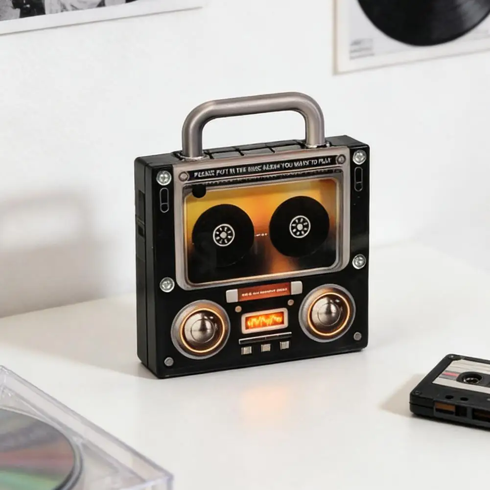 NFC Tape-Shaped Magnetic Music Fridge Magnet NFC-Activated Automatic Song Playback Acrylic Decorative Home Refrigerator Magnet
