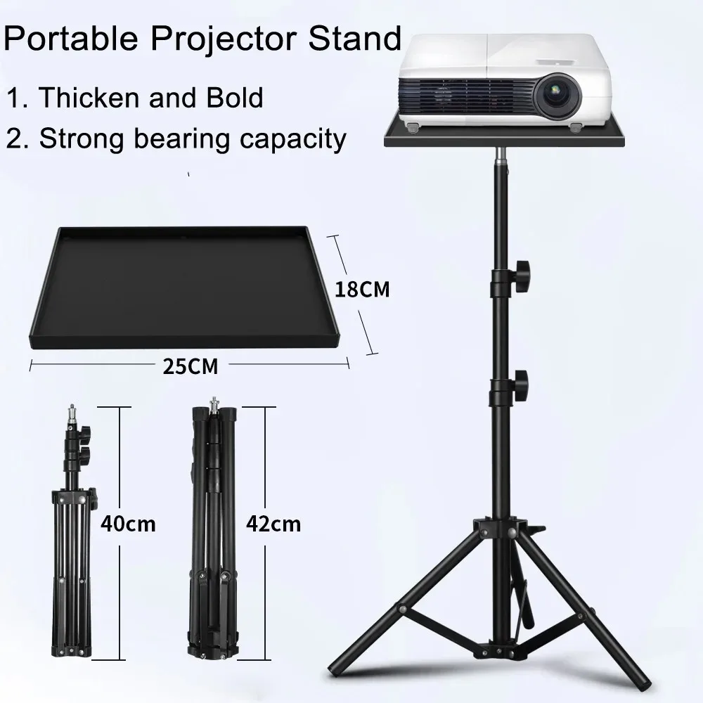 1pcs Projector Tripod Tray Holder For Projector Monitor Smartphone Camera Laptop Microphone Equipment