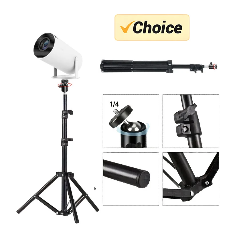 DITONG 110/160cm Universal Portable Bracket for magcubic HY300 pro Projector Tripod Stand Mount for magcubic HY320mini projector