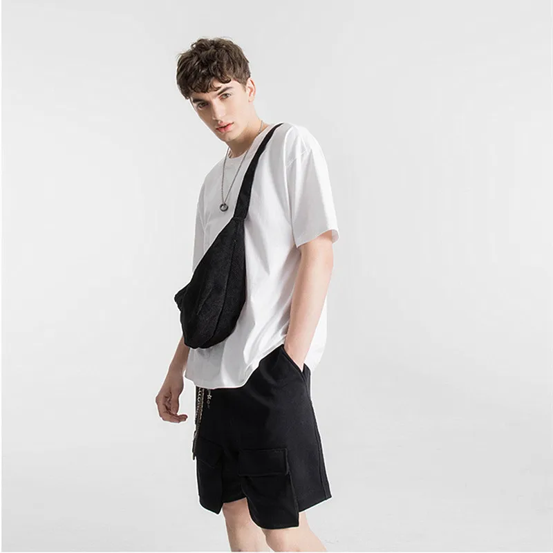 Oversize Men T Shirts 230 GSM Heavy Pure Cotton 2026 Brand New High Street Mens T-Shirt Casual Drop-Shoulder Man T-Shirt Hip Hop