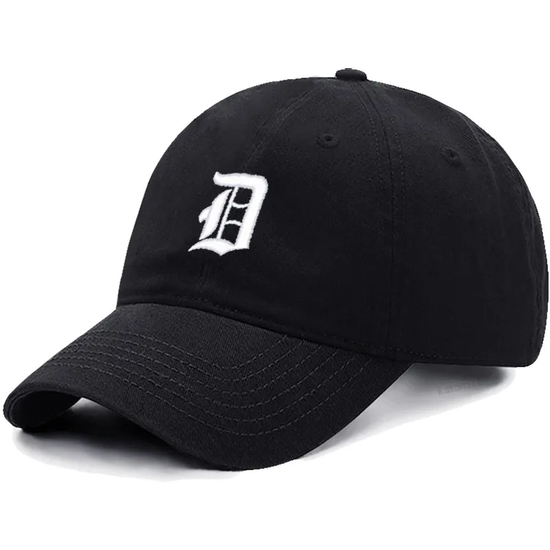 Old English Letter A-Z Embroider Baseball Cap For Men Womne High Quality Soft Cotton Fashion Team Sport Visors Snapback Caps