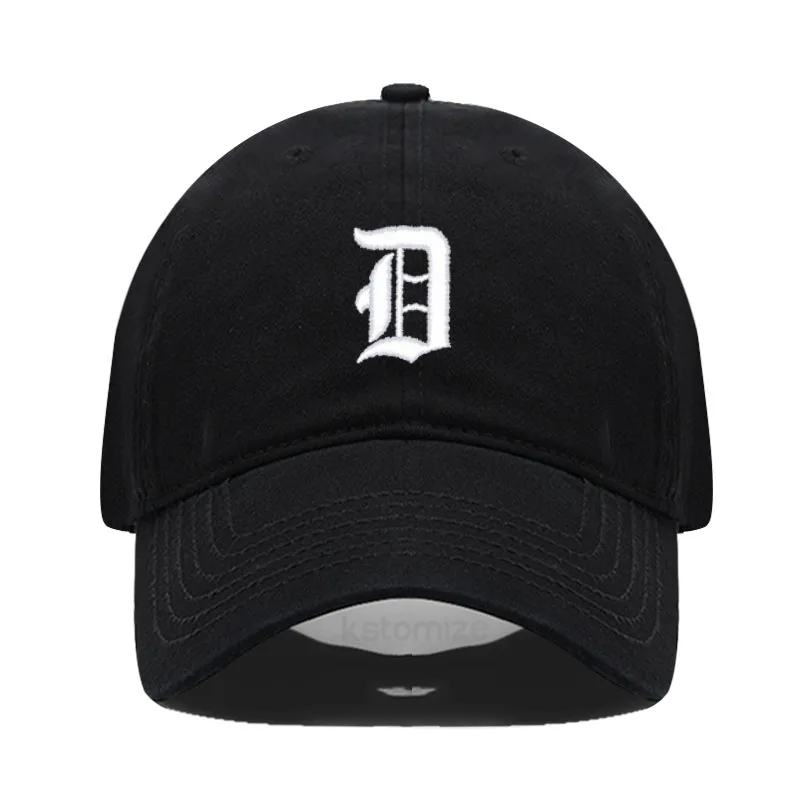 Old English Letter A-Z Embroider Baseball Cap For Men Womne High Quality Soft Cotton Fashion Team Sport Visors Snapback Caps