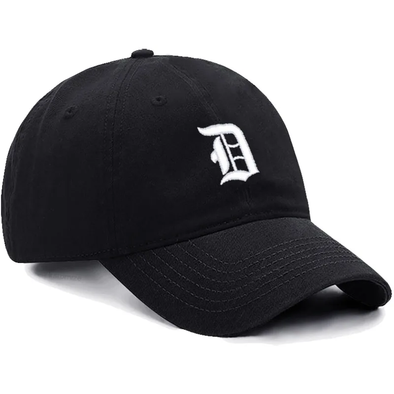 Old English Letter A-Z Embroider Baseball Cap For Men Womne High Quality Soft Cotton Fashion Team Sport Visors Snapback Caps