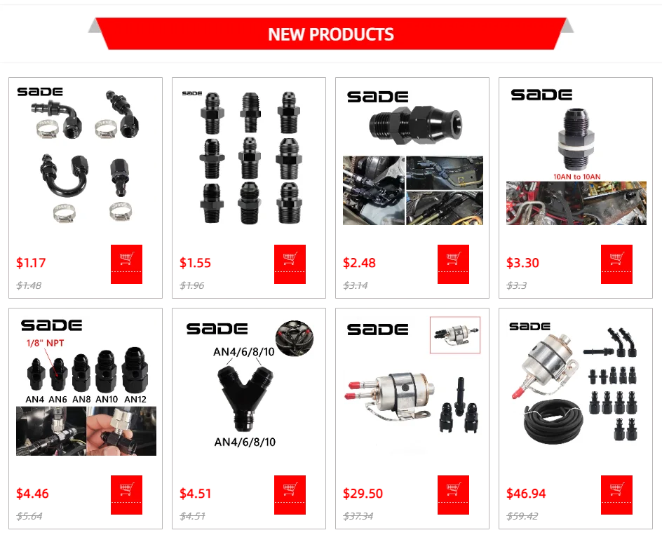 Quick Connect 6AN/8AN AN6/AN8 AN-6/AN-8 Male To 3/8" ,5/16" Quick Disconnect Male Push On EFI Fitting Adapter Aluminum