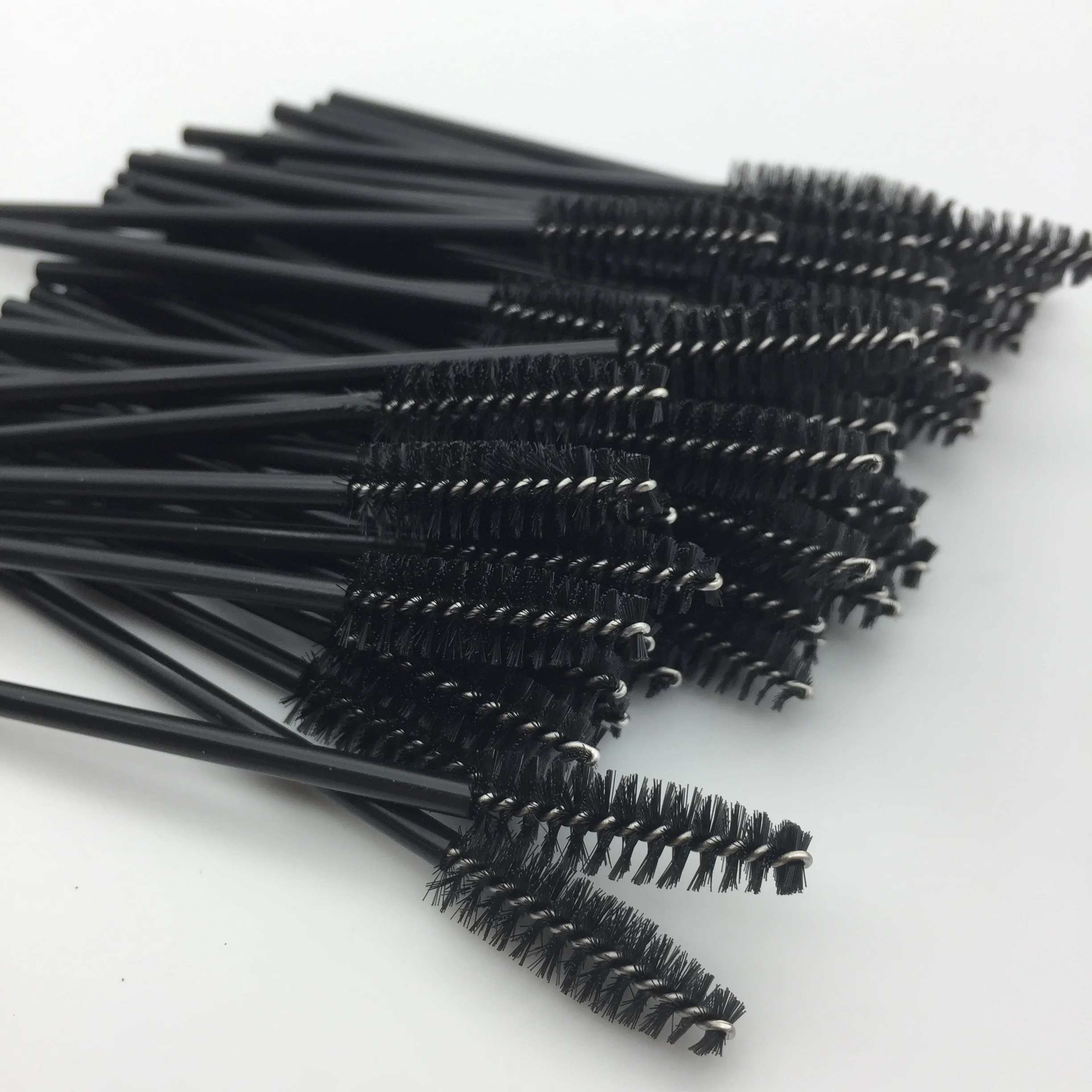 New 5/25/50Pcs Wholesale Crystal Eyelashes Brush Applicator Eyelash Brushes Plastic Mascara Wand Lashes Extension Makeup Beauty