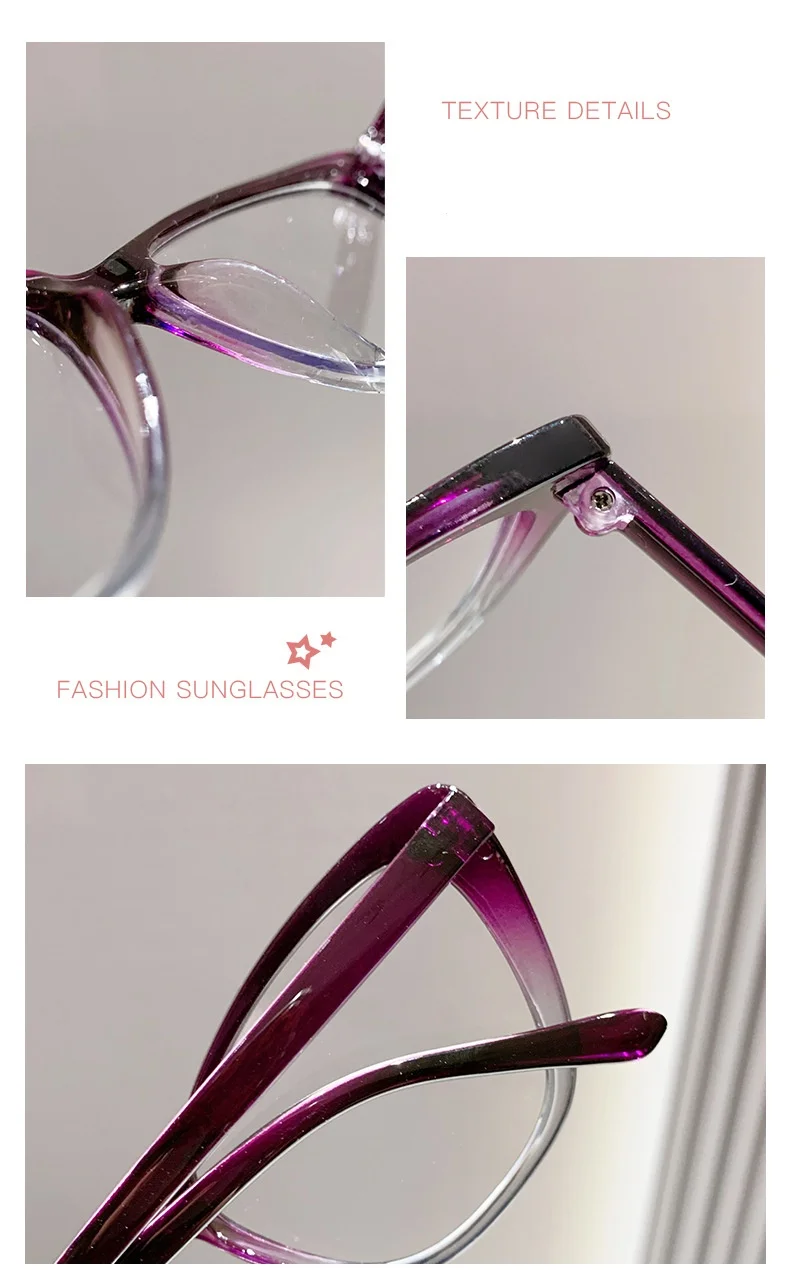 Cat Eye Reading Glasses For Women Anti Blue Light For Reading Presbyopia Eyewear Retro Hyperopia Eyeglasses +1.0 +1.5 +2.5