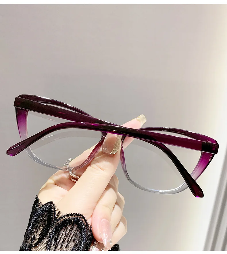 Cat Eye Reading Glasses For Women Anti Blue Light For Reading Presbyopia Eyewear Retro Hyperopia Eyeglasses +1.0 +1.5 +2.5