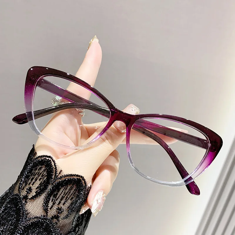 Cat Eye Reading Glasses For Women Anti Blue Light For Reading Presbyopia Eyewear Retro Hyperopia Eyeglasses +1.0 +1.5 +2.5