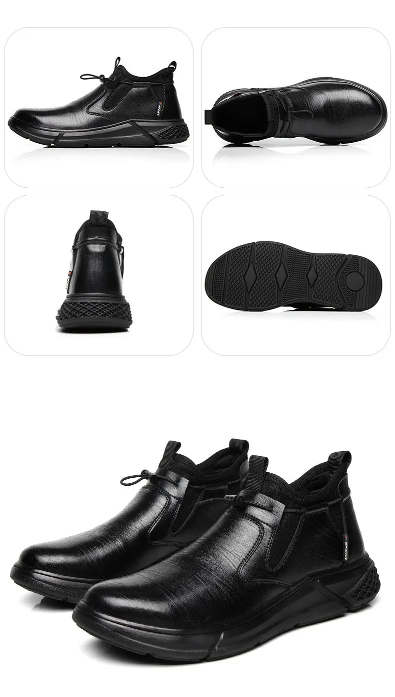 Fashion Safety Shoes Men's Work Steel Toe Caps Male Indestructible Protective Shoes Puncture-Proof Security Footwear Work Boots