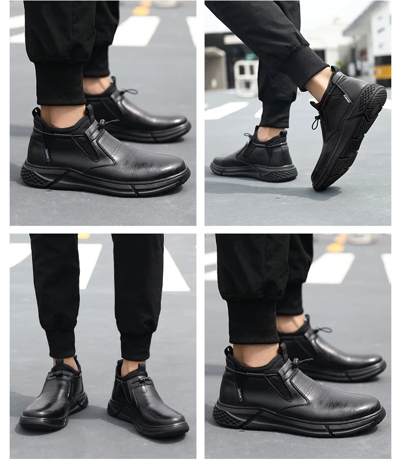 Fashion Safety Shoes Men's Work Steel Toe Caps Male Indestructible Protective Shoes Puncture-Proof Security Footwear Work Boots