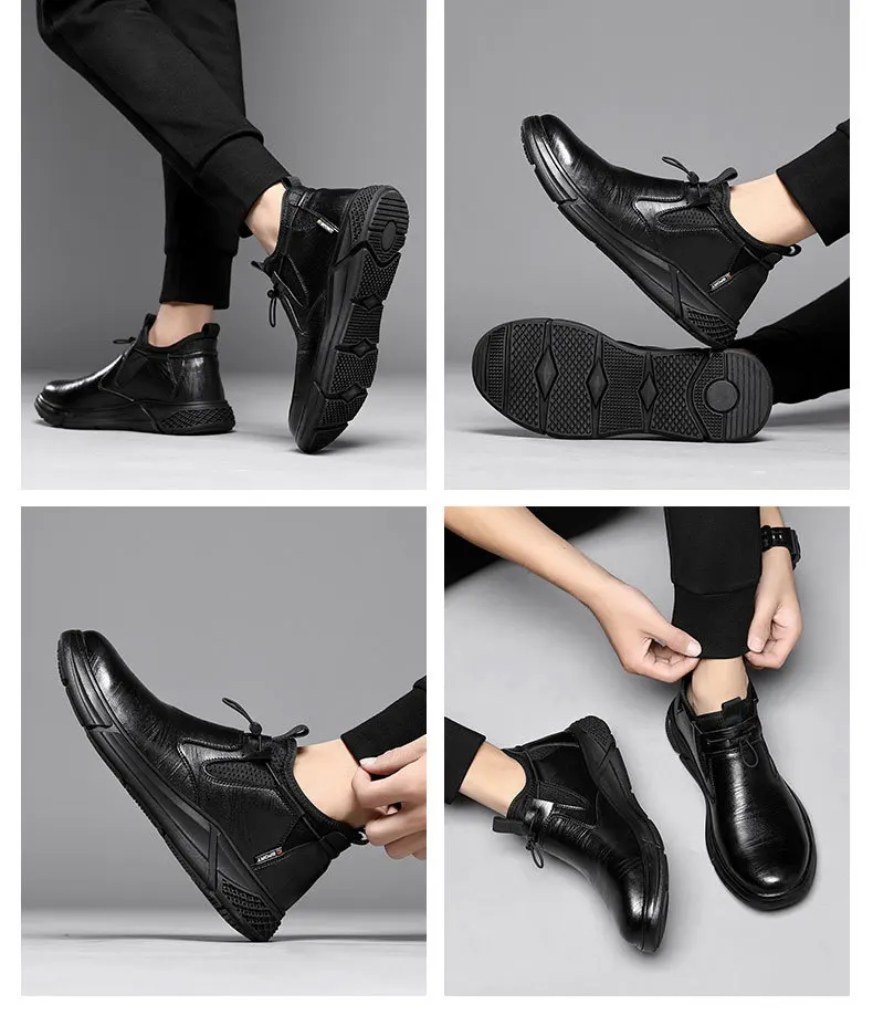 Fashion Safety Shoes Men's Work Steel Toe Caps Male Indestructible Protective Shoes Puncture-Proof Security Footwear Work Boots