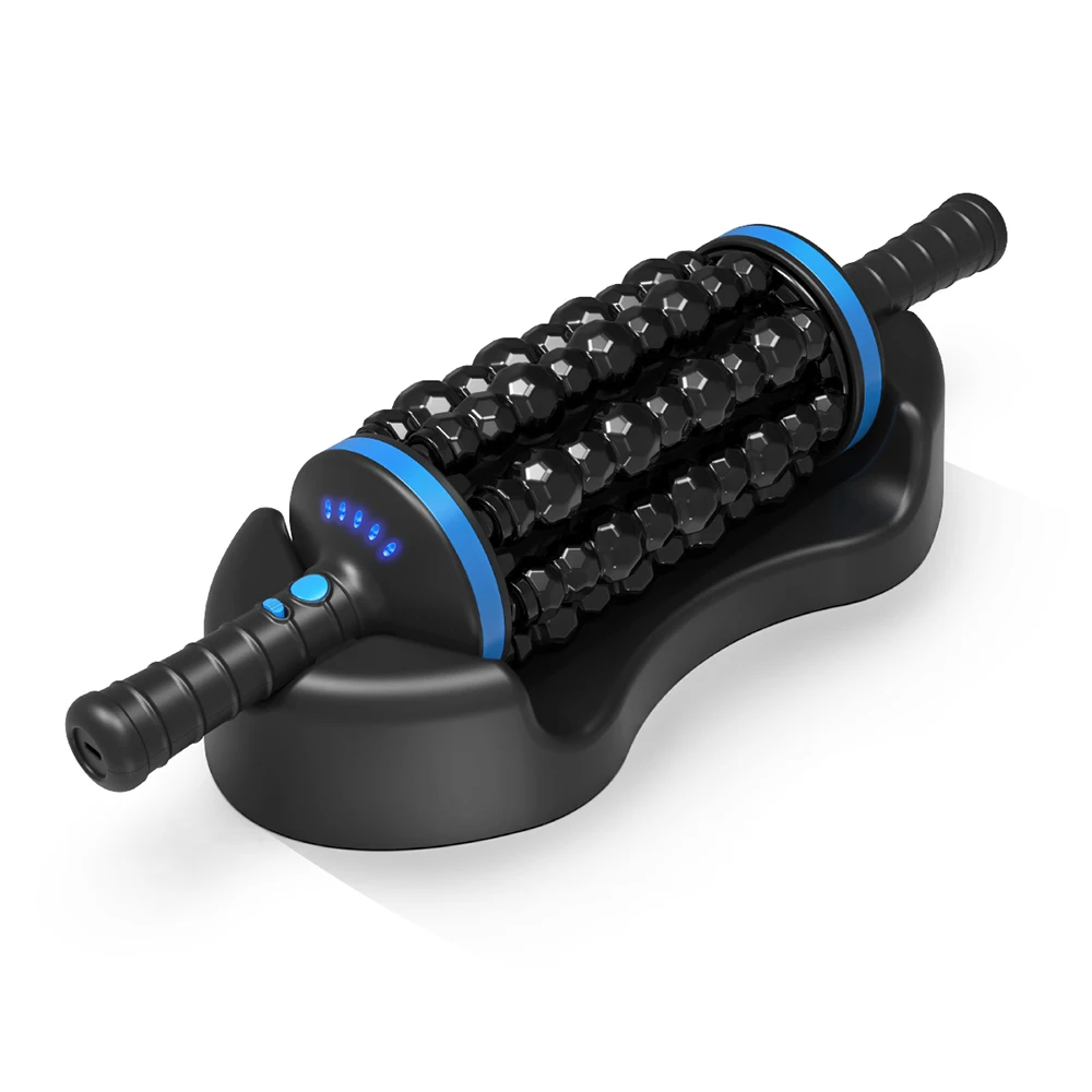 Electric Massage Roller Muscle Relaxation Fascia Roller Massager Fitness Body Rolling Percussive Massager Foot Leg masajeador