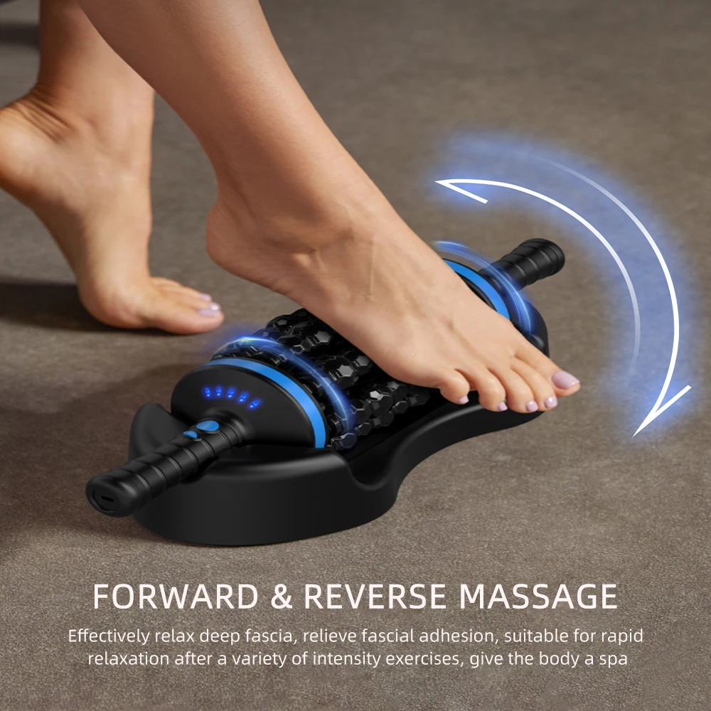 Electric Massage Roller Muscle Relaxation Fascia Roller Massager Fitness Body Rolling Percussive Massager Foot Leg masajeador