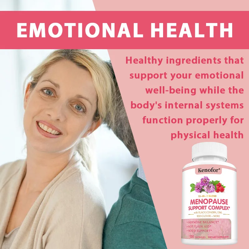 Kenofor Women's Menopause Supplement Capsules, Improves Mood, Supports Weight Management, Boosts Metabolism, Antioxidant