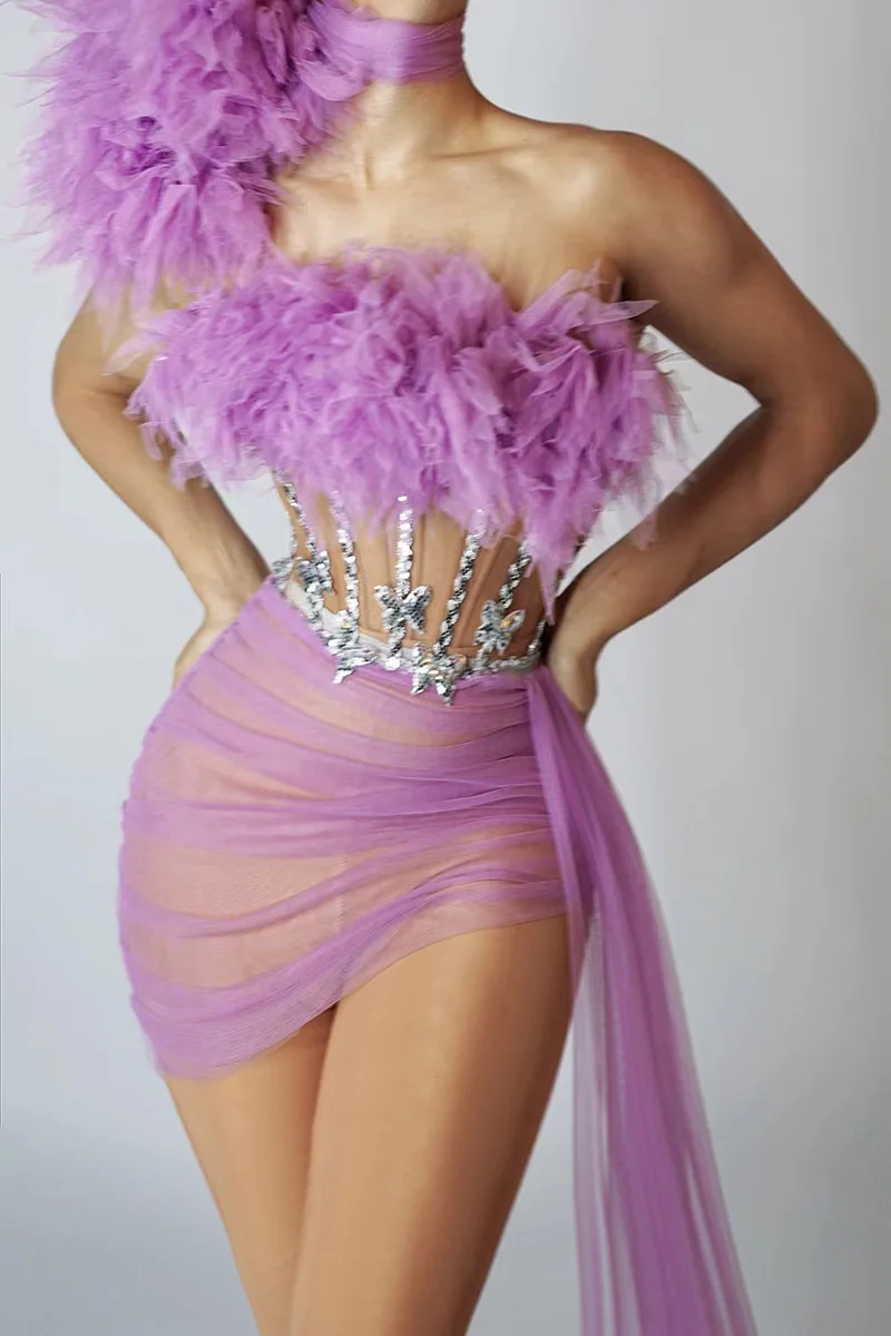 Sexy See Thru Red Prom Dresses with Sleeve Mini Length Ruffled Tulle Night Club Party Dress Spaghetti Chic Cocktail Dresses
