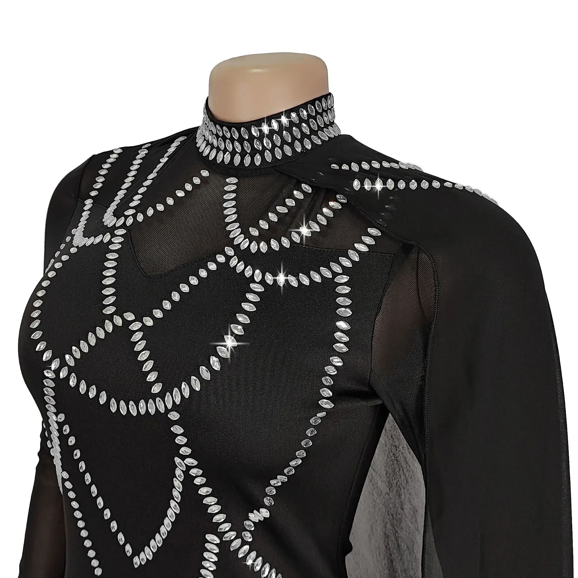 Fashionable and Elegant Women's Long Shawl Dress Middle Eastern Rhinestone Design Made Birthday Party Formal Gown Mermaid Dresse