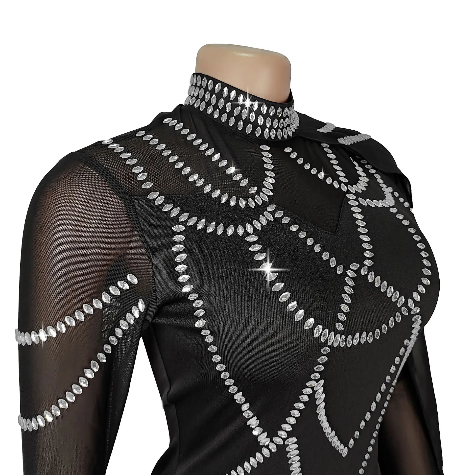 Fashionable and Elegant Women's Long Shawl Dress Middle Eastern Rhinestone Design Made Birthday Party Formal Gown Mermaid Dresse