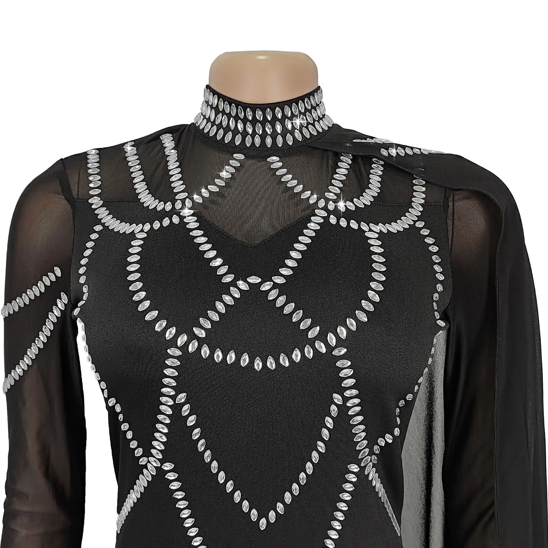 Fashionable and Elegant Women's Long Shawl Dress Middle Eastern Rhinestone Design Made Birthday Party Formal Gown Mermaid Dresse