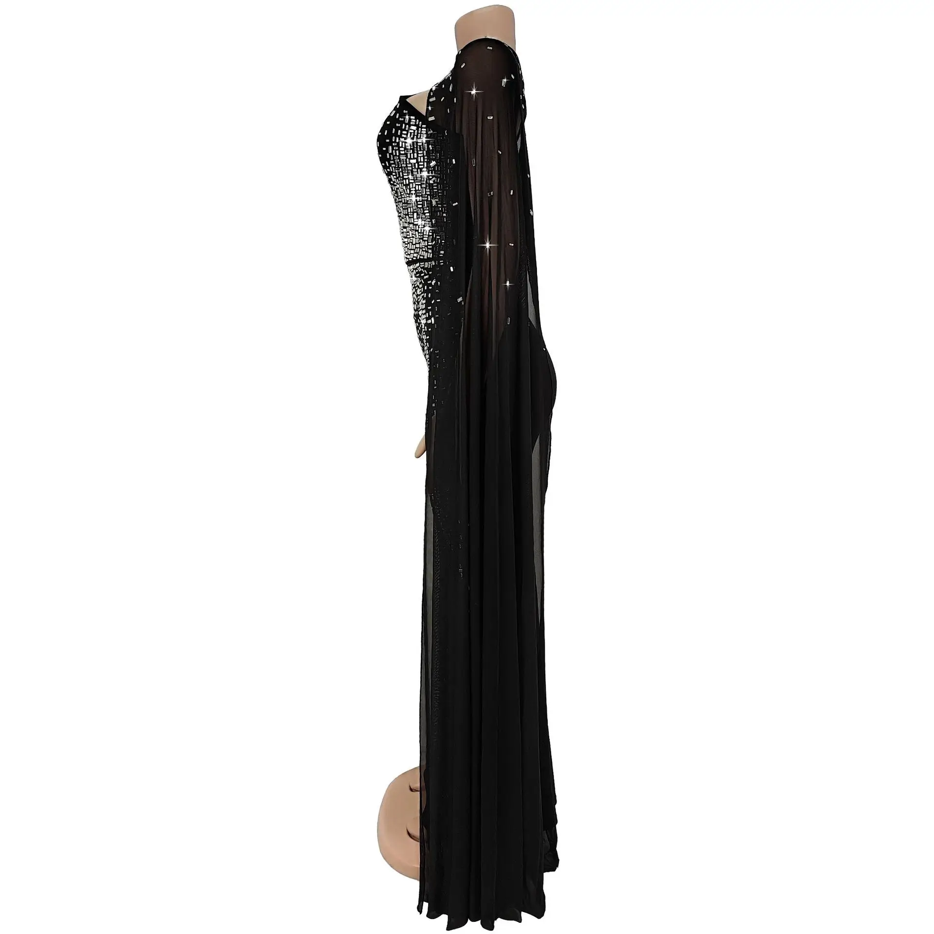 African Dresses For Women 2025 New Elegant Africa Clothing Turkey Wedding Party Long Dress Luxury rhinestone party dress Outfits